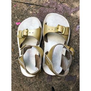 Gold Sun-San Surfer Sandals